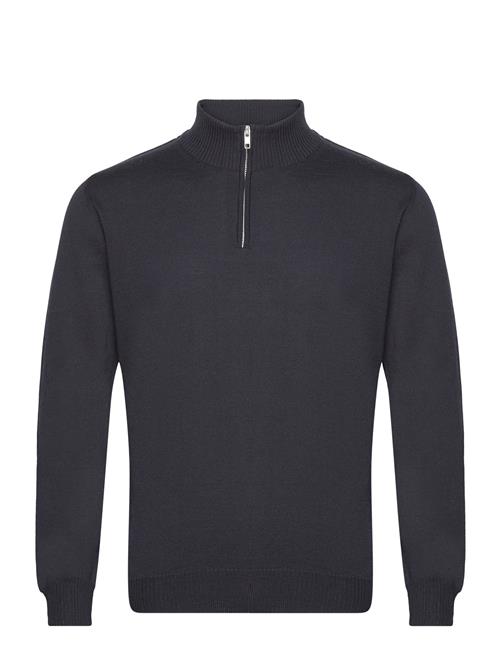 Se S.T. VALENTIN Extrafine Merino Half Zip Knit S.T. VALENTIN Navy ved Booztlet