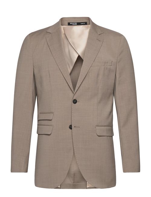 Se Selected Homme Slhslim-Myloelton Wool Blz Noos Selected Homme Beige ved Booztlet