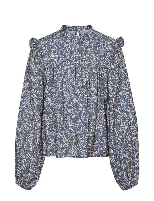 Se Vero Moda Girl Vmiris Ls Crop Top Wvn Girl Vero Moda Girl Blue ved Booztlet