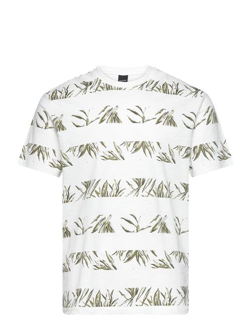 Se ONLY & SONS Onsnewiason Life Reg Aop Stripe Ss Tee ONLY & SONS White ved Booztlet