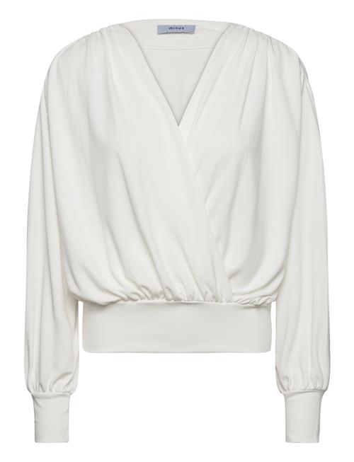 Minus Msgasia Modal Wrap Blouse Minus White