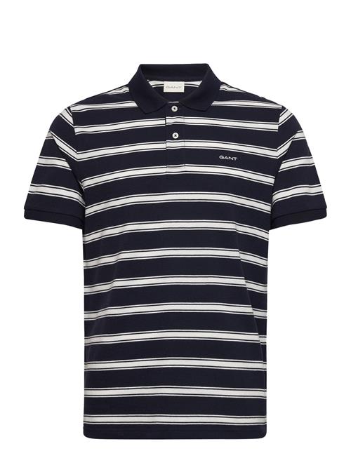 GANT Stripe Ss Polo GANT Navy