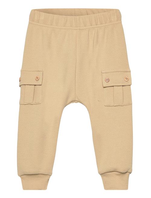 Se Müsli by Green Cotton Interlock Cargo Pants Baby Müsli By Green Cotton Beige ved Booztlet