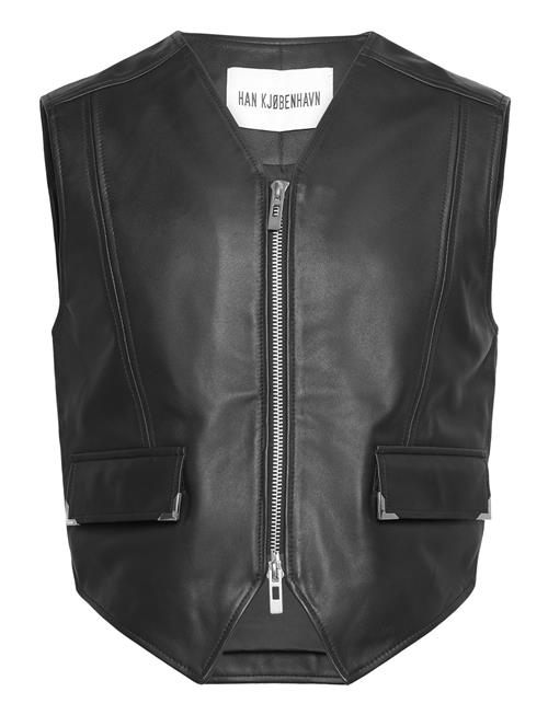 HAN Kjøbenhavn Leather Cargo Vest HAN Kjøbenhavn Black