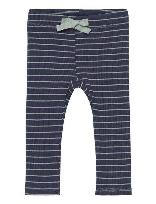 Se Müsli by Green Cotton Stripe Rib Pants Baby Müsli By Green Cotton Navy ved Booztlet