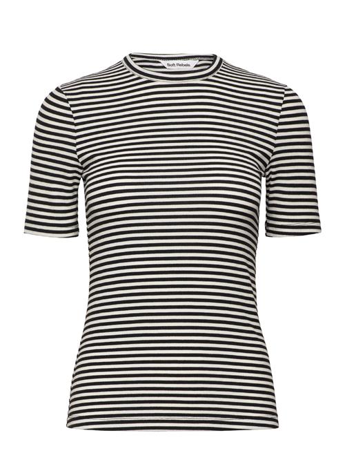 Soft Rebels Srfenja Stripe Ss Top Soft Rebels Black