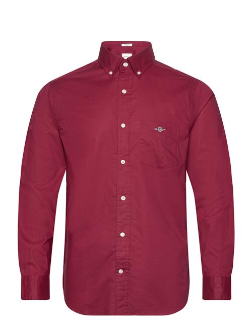 GANT Reg Classic Poplin Shirt GANT Burgundy