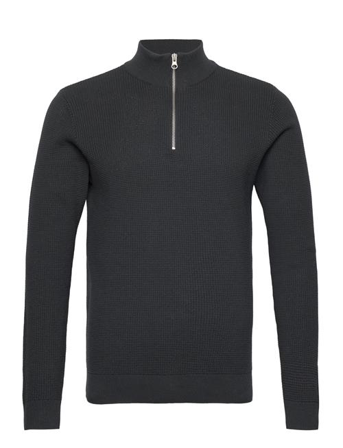 Se Casual Friday Cfkarlo 0092 Half Zipper Knit Casual Friday Black ved Booztlet