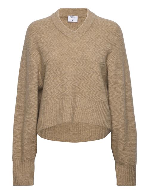 Se Filippa K Structure Yak Sweater Filippa K Beige ved Booztlet