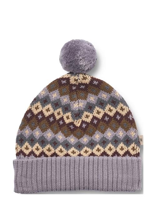 Se Wheat Knit Beanie Nolo Wheat Purple ved Booztlet