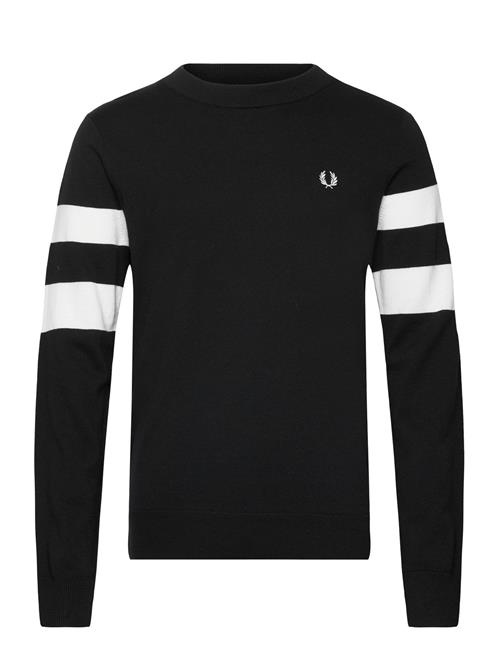 Fred Perry Tipped Sleeve Jumper Fred Perry Black