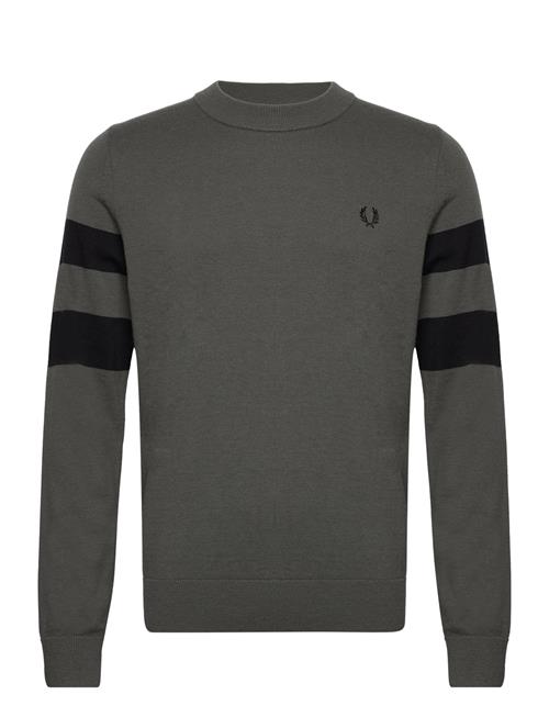 Fred Perry Tipped Sleeve Jumper Fred Perry Green