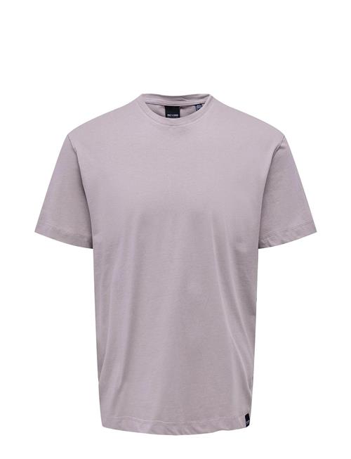 Onsmax Life Reg Ss Stitch Tee Noos ONLY & SONS Purple