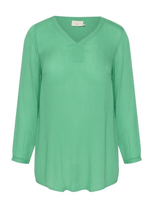 Se Kaffe Curve Kcami Ls Tunic Kaffe Curve Green ved Booztlet