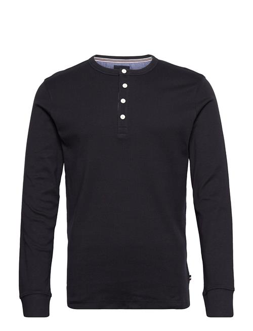 Solid Gradad W Contrast Fabric L/Ssolid Gradad W Contrast Fabric L/S Lindbergh Black