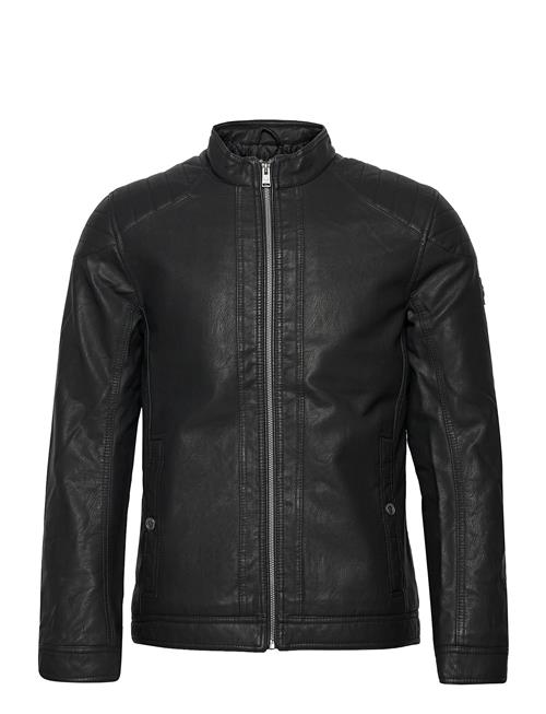 Fake Leather Jacket Tom Tailor Black