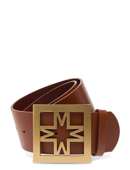 Se Malina Iconic Leather Belt Malina Brown ved Booztlet