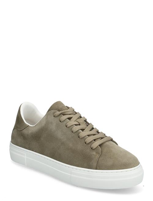 Se Selected Homme Slhdavid Chunky Clean Suede Trainer B Selected Homme Khaki ved Booztlet