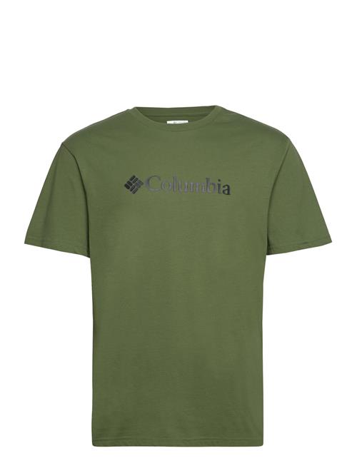 Se Columbia Sportswear Csc Basic Logo Short Sleeve Columbia Sportswear Green ved Booztlet