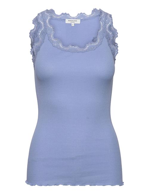 Se Rosemunde Rwbabette Sl U-Neck Long Lace Top Rosemunde Blue ved Booztlet