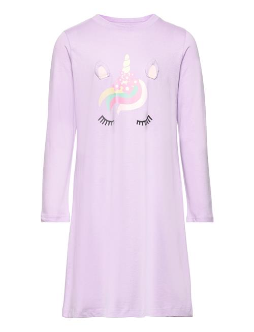 Lindex Nightgown Unicorn And Aop Lindex Purple