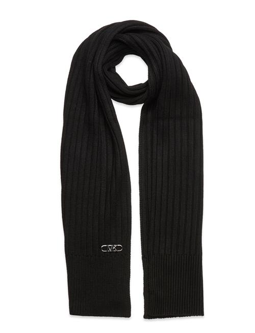 Michael Kors Accessories Empire Wide Rib Scarf Michael Kors Accessories Black