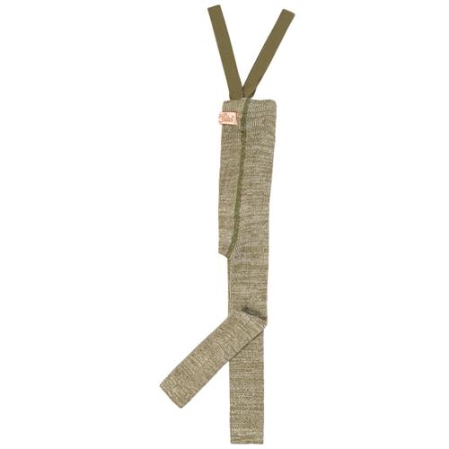 Se Silly Silas GOTS Fodsløse strømpebukserer Creamy Olive | Grønn | 3-4 years ved Babyshop