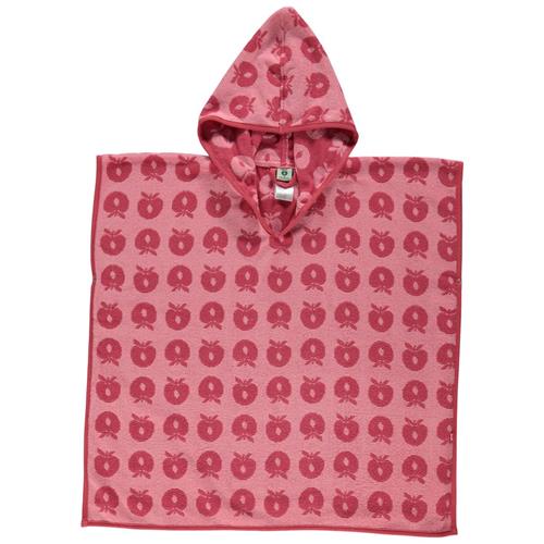 Se Småfolk Mønstret Bath Poncho Med Æbler Sea Pink | Lyserød | 1-3 years ved Babyshop