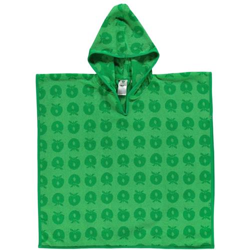 Se Småfolk Mønstret Bath Poncho Med Æbler Grøn | Grønn | 3-5 years ved Babyshop