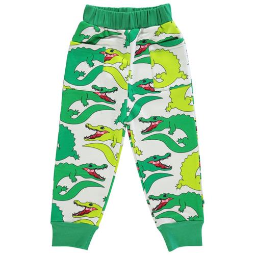Småfolk Mønstret Sweatshorts Med Krokodiller Cremefarvet 2-3 Y  Creme  2-3 år  Unisex