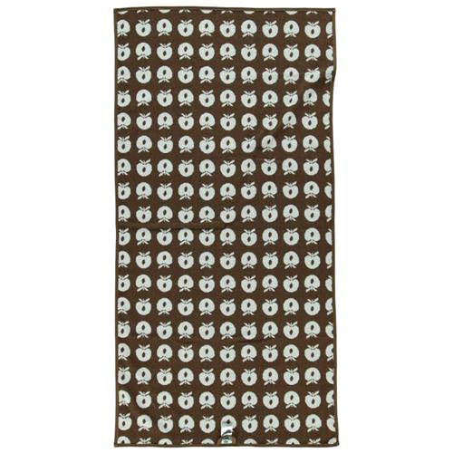 Småfolk 70 x 140 Mønstret Håndklæde Med Æbler Bison One Size      Unisex