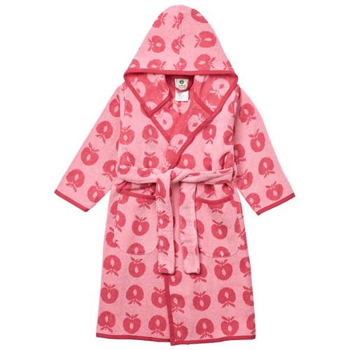 Se Småfolk Mønstret Badekåbe Med Æbler Sea Pink | Lyserød | 3-4 years ved Babyshop