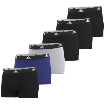 adidas 12P Active Flex Cotton Trunks Sort/Blå bomuld Small Herre