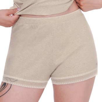 Se Sloggi GO Ribbed Short Grå bomuld Large Dame ved Timarco