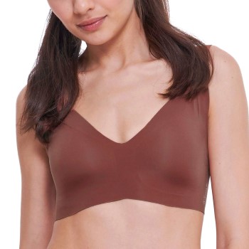 Sloggi Bh Zero Feel 2 0 Soft Bra Mørkbrun  Medium Dame