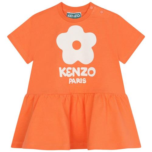 Kenzo Kjole Med Blomsterprint Orange | Orange | 12 months