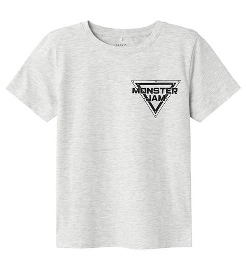 Name It Name It T-shirt - NkmFajr Monster Jam - Light Grey Melange