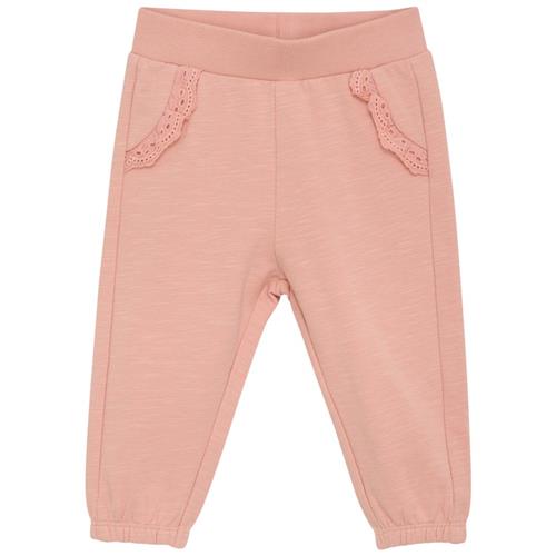 Se Minymo Baby Sweatpants Peach Beige | Lyserød | 56 cm ved Babyshop