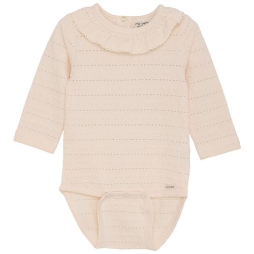 Minymo Babybody I Pointelle Pink Champagne | Lyserød | 56 cm