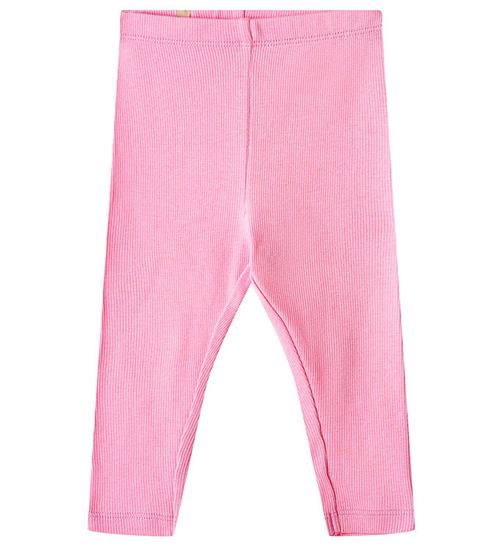 Se Wheat Leggings - Rib - Maddy - Pink ved KidsWorld