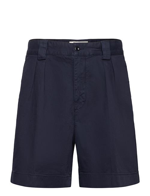 Pleated Twill Chino Shorts GANT Blue