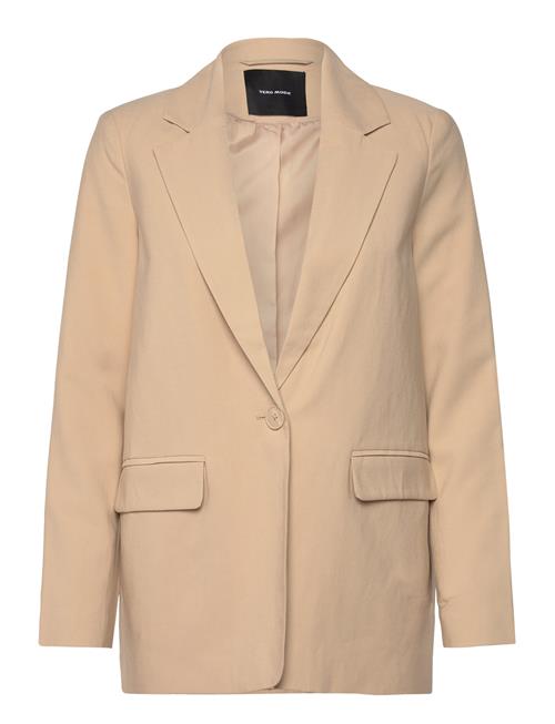 Se Vero Moda Vmcarmen Ls Loose Blazer Noos Vero Moda Beige ved Booztlet