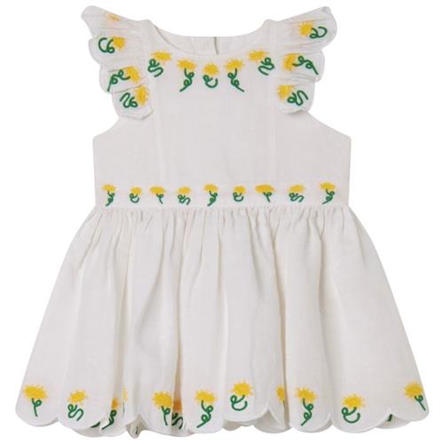 Se Stella McCartney Kids Kjole Med Broderi Hvid | Hvid | 12 months ved Babyshop