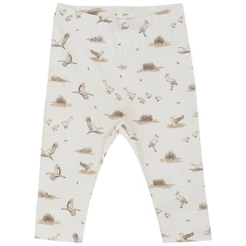 Fixoni GOTS Mønstrete Leggings Coconut Milk |  | 74 cm