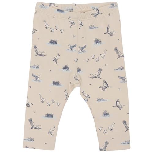 Fixoni GOTS Mønstrete Leggings Tapioca | Beige | 68 cm