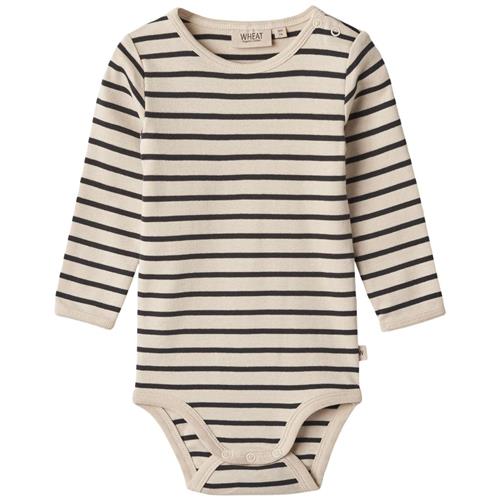 Wheat Berti Stribet Babybody Navyblå | Marine blå | 80 cm