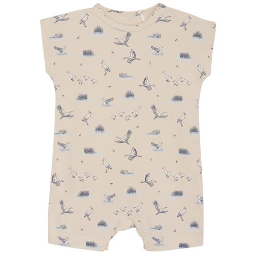 Fixoni GOTS Mønstret Romper Tapioca | Beige | 62 cm