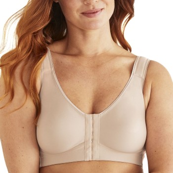 Swegmark Bh Front Fastening CoolMax Moulded Soft Bra Beige B 75 Dame