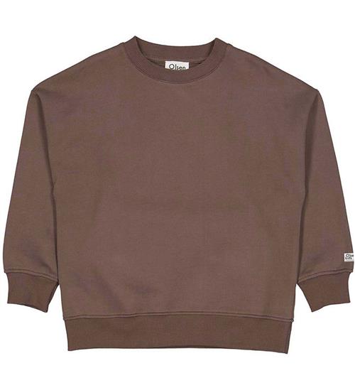 Se Olsen kids x By Green Cotton Olsen kids x By Green Sweatshirt - Ceder Brown ved KidsWorld