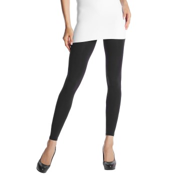 Se DIM Opaque Veloute Leggings Sort polyamid XS/S Dame ved Timarco